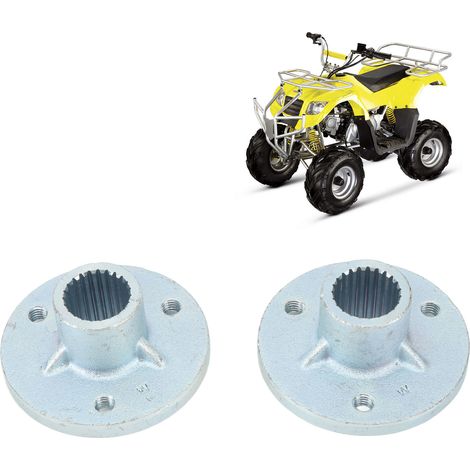 Axe de moyeu de roue arrière 23T à 3 goujons avec boulons, adapté aux pneus de 5 pouces pour karts et quads (1/5)