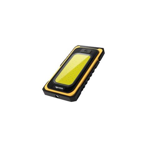 Lampe de travail atelier COB LED rechargeable (USB+solaire), jaune, classe A+ –