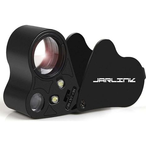Loupe oculaire de bijoutier éclairée 30x 60x, pliable (1/4)