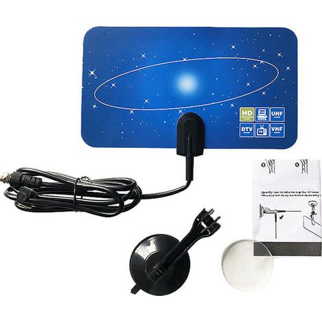 Antenne TV numérique ultra fine, portable, réception HD renforcée (1/5)