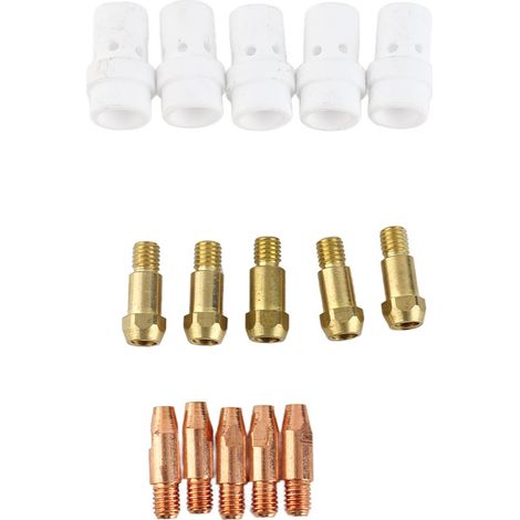 Ensemble de 14 porte-embouts diffuseurs de gaz pour torche de soudage MIG Binzel 36KD (0,8 mm) (1/5)