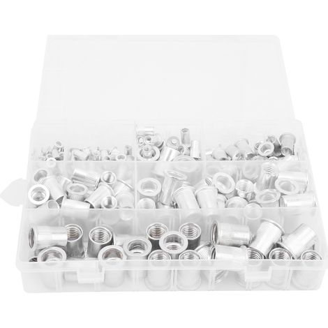 175 pièces / Kit de boulons à riveter en aluminium M3 à M12, fixations et attaches (1/5)