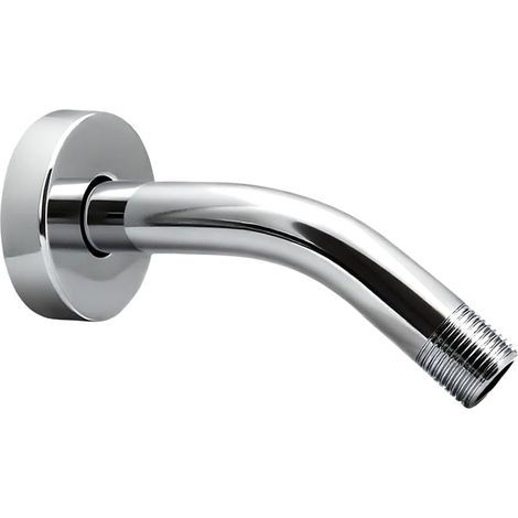 Soffione doccia estensibile da 15 cm, compatibile con i soffioni doccia fissi del bagno, realizzato in acciaio inox massiccio cromato. (1/5)