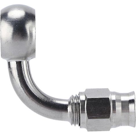 Raccord de flexible de frein AN3 à œillet banjo, adaptateur 90° en acier inoxydable, accessoires automobiles (1/5)