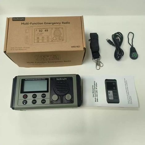 Radio (verte) - Solaire - DAB/FM - Haut-parleur Bluetooth - Avec lampe de lecture - Lampe torche - Minuterie de sommeil (1/5)