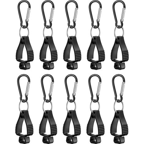 10 Kunststoff-Handschuhclips für Camping und Arbeiten im Freien, Form A (1/5)