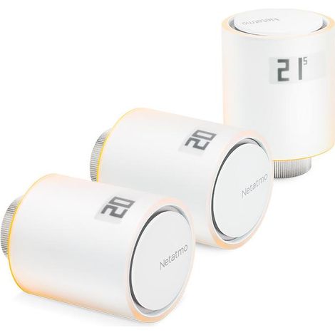 Netatmo Pack di Tre Valvole Termostatiche Bianche (1/5)