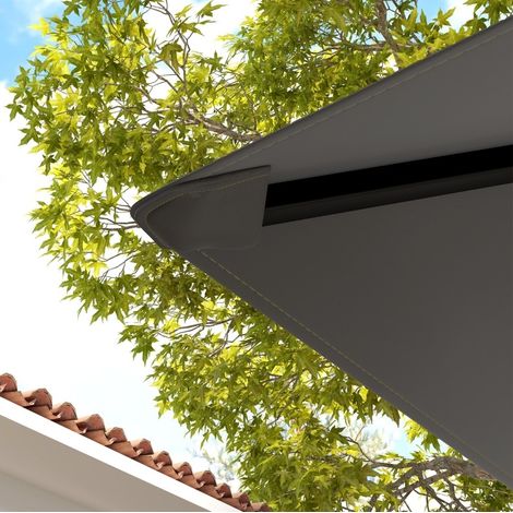 Telo di copertura per gazebo 3 x 3 m impermeabile anti-UV 30+, Oxford grigio DESVIAE (1/3)