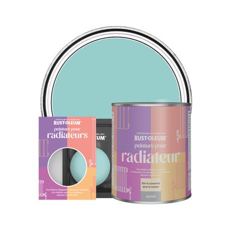 Peinture pour Radiateur, Finition Satinée - Bleu-vert (1/3)