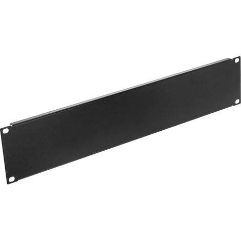 RackMatic - Panneau d'obturation 2U pour serveur rack 19" Couvercle en acier noir (1/5)