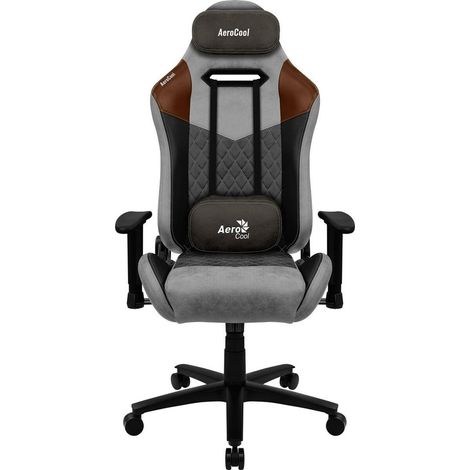Aerocool Duke AeroSuede silla gaming gris negro marrón (1/3)