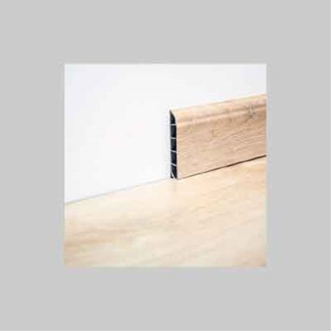 Battiscopa per pavimento in spc colore rovere grigio
