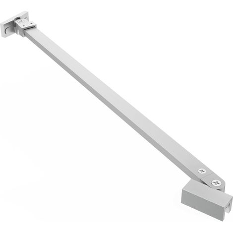 FugaFlow Eccelente Vetro Barre de stabilisation détachable - 120cm - pivotante - inox brossé