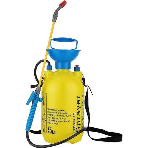 5L Portable Pressure Sprayer Flower Plant Water Spray Pot Bottle Nozzle Watering Kettle (1/4)