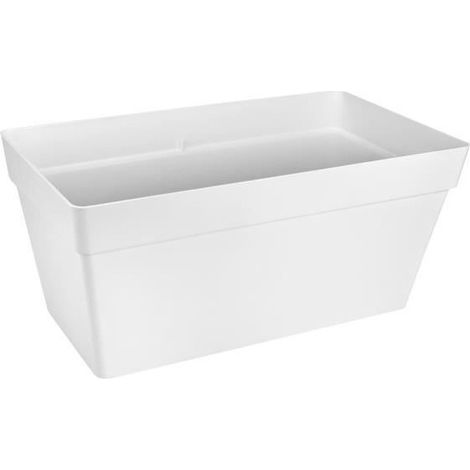 ELHO Fioriera con ruote per terrazzo - 70 cm - Bianco (1/3)