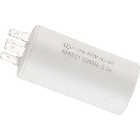 Condensateur CBB60 450V 16µF pour moteur de machine à laver, réfrigérateur et climatiseur