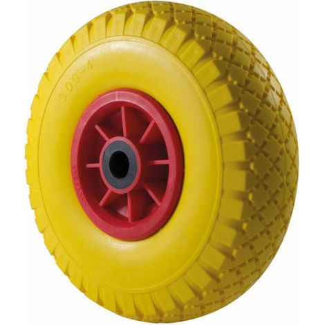 Roue de chariot polyuréthane increvable Ø 250 mm – Moyeu à rouleaux pour transport charges lourdes – Charge max 50 kg – Alésage Ø 20 mm