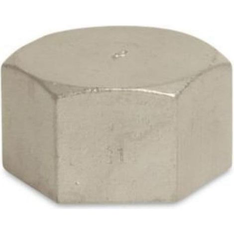 Raccord fileté en acier inoxydable bouchon 1 1/2" IG 10bar