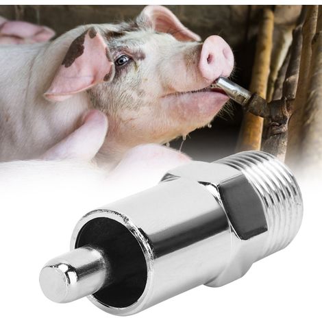Set mit 5 runden, abnehmbaren automatischen Schweinetränken – Zubehör für die Tierhaltung (1/5)