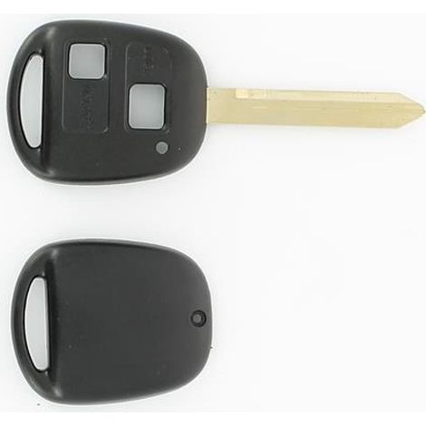 COQUE CLE ADAPTABLE POUR TOYOTA 2 BOUTONS LAME CRANTEE KEYSKAR