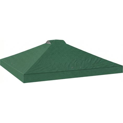 Ersatzdach für 3x3 m Pergola, Ersatzdach für Faltzelt, 210D Oxford-Gewebe, UV-Schutz 50+, grün