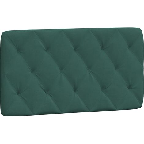 Coussin de tête de lit vert foncé 100 cm velours CFW16004 (1/5)