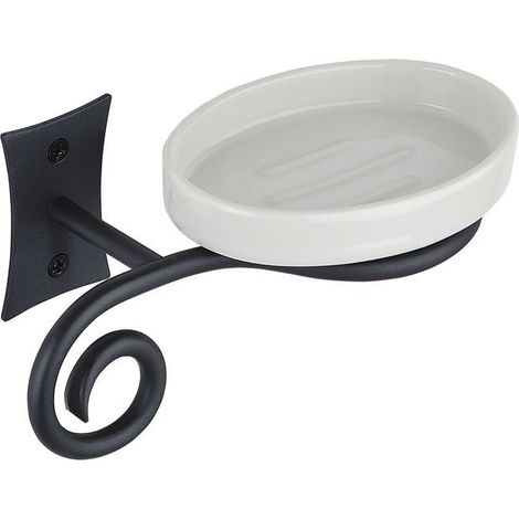 Sapho Rebecca - Porte-savon avec support, blanc CC002 (1/3)