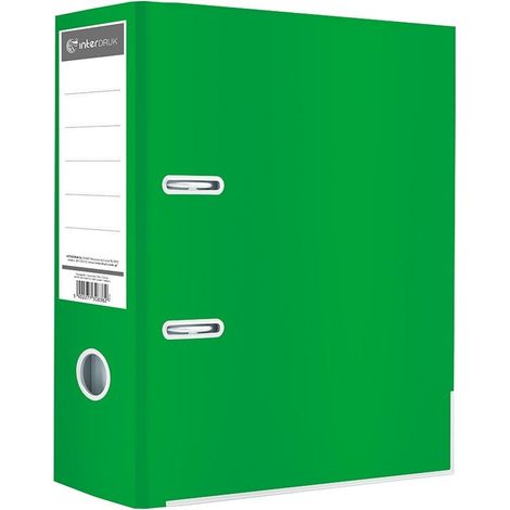 Raccoglitore ad anelli A4/75K, verde chiaro lucido