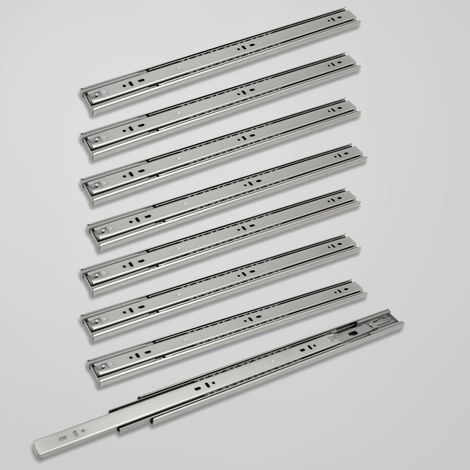 SWANEW 1-10 coppie Guide per cassetti di mobili. Guide per cassetti con cuscinetti a sfera ad estrazione totale. 45kg/45kg 450mm