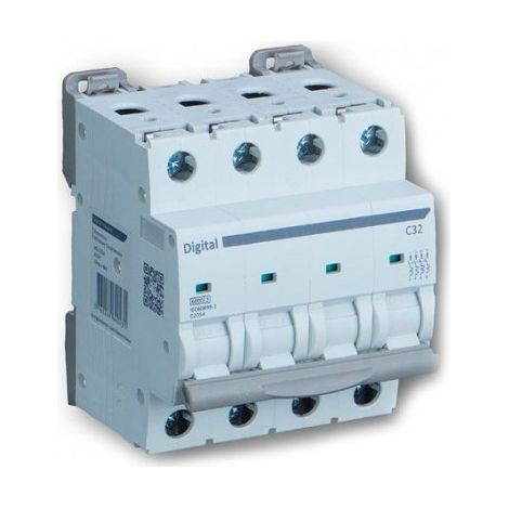 Digital Electric 02046 Schutzschalter 4x10 A C6 kA