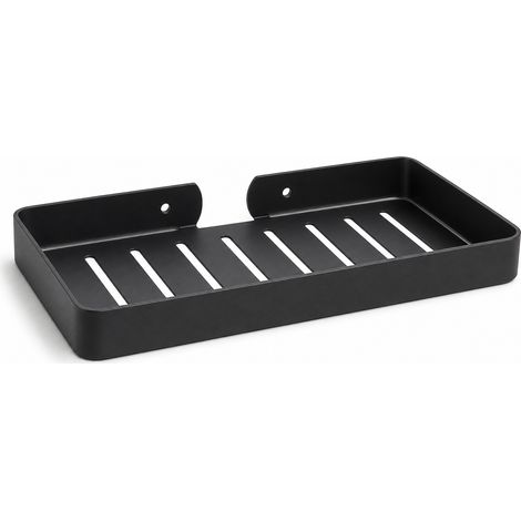 Étagère murale de douche en acier inoxydable 304 noir 23 cm (1/5)