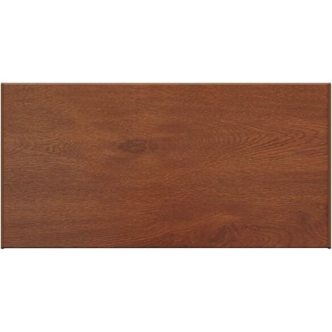 Appuis de fenêtre en bois brun, 100 x 40 x 4,5 cm, en PVC. (1/5)
