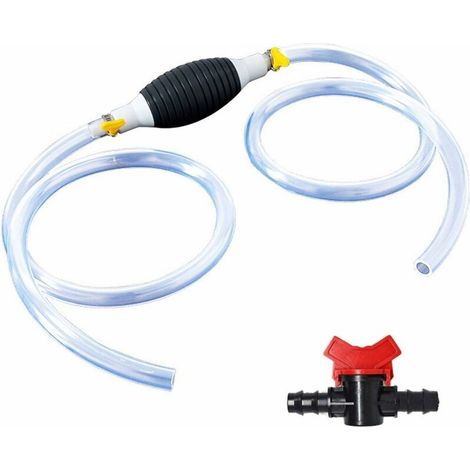 royaluxe -Pompe de transfert Portable Pompe de Transfert de Carburant Manuel de Pompe à Main à Débit Élevé à Siphon Eau Pompe de Transfert pour Essence Diesel Liquide Carburant Pompe à Main d'urgence (1/5)