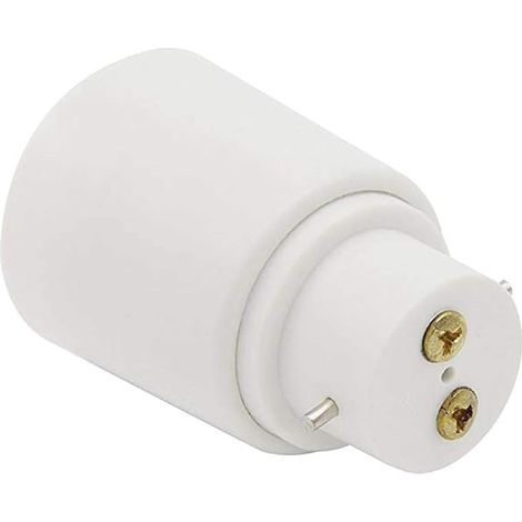 Folewr Adaptateur de lampe - Culot à vis - Ignifuge - Bakélite - Durable - Sans danger - Sans fuite électrique - B22 vers E27 (1/5)