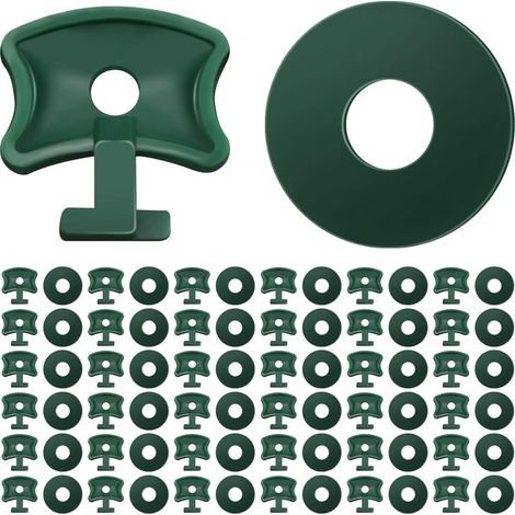 200 pezzi di clip a torsione per serra, clip di fissaggio in plastica per serra e rondelle, clip angolari di estensione per serra per isolamento in alluminio per serra, rete ombreggiante (1/5)