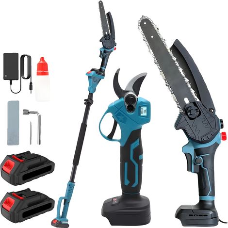 Tronçonneuse, Pôle Télescopique, Moteur Sans Balais, 2 BATTERIE (1/2)