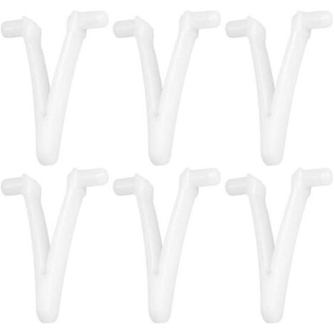 6pcs Piscine d'approvisionnement Papillon v Clip pour Piscine Spa Brosse Feuille râteau Feuille Skimmer tête d'aspirateur pour Nettoyage de Piscine (1/4)