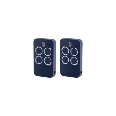 Lot de 2 télécommandes de remplacement pour ouvre-porte de garage 4 canaux, compatibles avec Genius Echo TX4 RC 433 MHz (1/4)