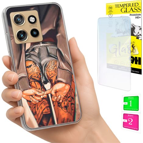 Funda para Motorola Edge 50 Neo con cubierta trasera y cristal 9H. (1/5)