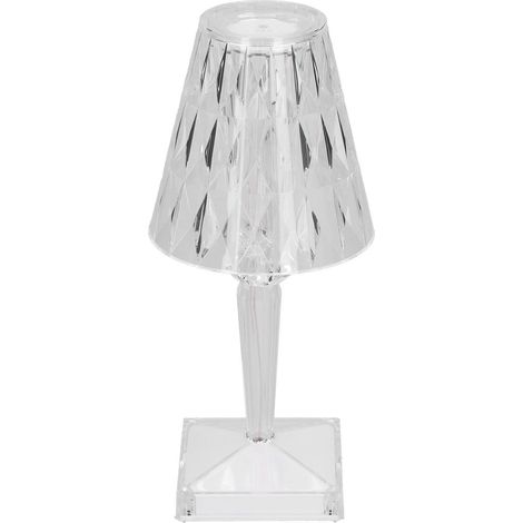 LED-Kristall-Tischleuchte, USB-Ladefunktion, transparentes Prisma, dimmbar, warmweiß, für die Raumdekoration (1/5)