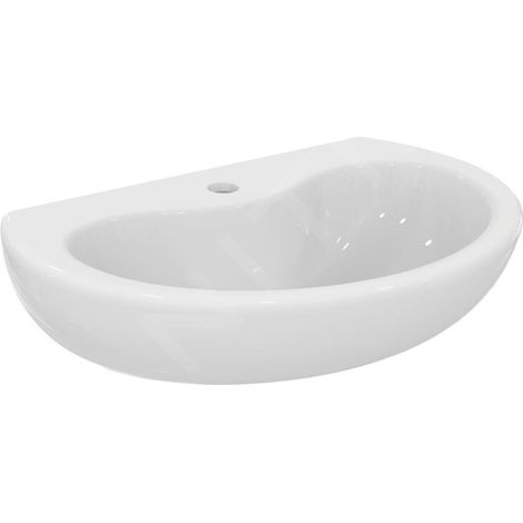 LAVABO IDS CONTOUR 21 o ÜL 600x415x155mm blanc (1/4)