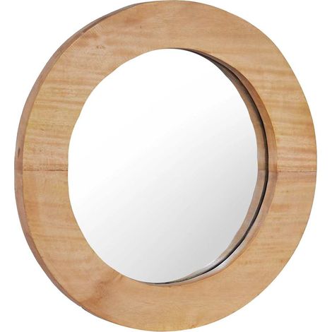 Maison Exclusive - Specchio da Parete 40 cm in Legno di Teak Rotondo