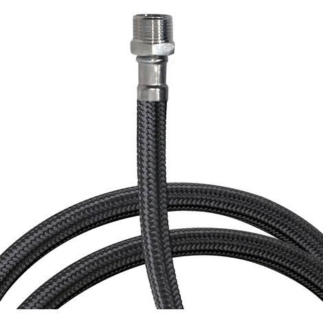FLEXO MODULO PELUQUERÍA 1,50M NEGRO CROMO