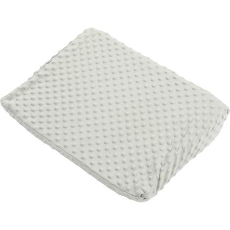 Coussin d'allaitement bébé anti-régurgitations, inclinaison oblique à 30°, gris, 48 x 35 cm (1/5)