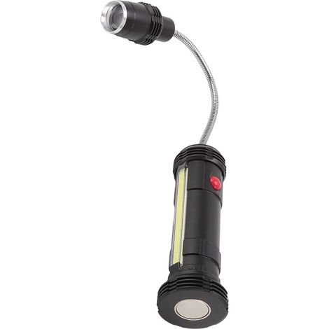 Lampe de barbecue, base magnétique, étanche, résistante à la chaleur, réglable, flexible, col de cygne, feux latéraux COB, lampes de barbecue LED rechargeables (1/5)