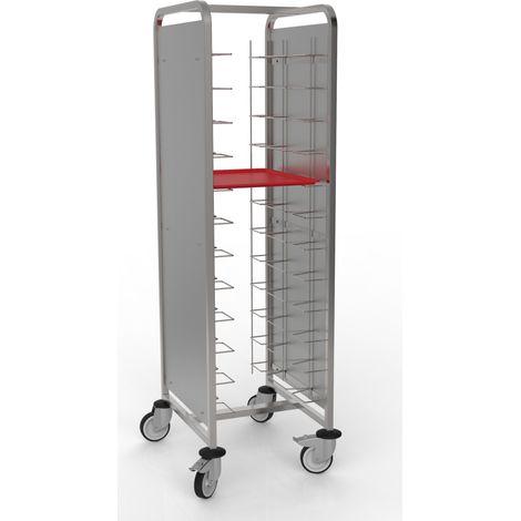 Chariot à Glissières Self-Service 12 Niveaux avec Panneaux - Pujadas