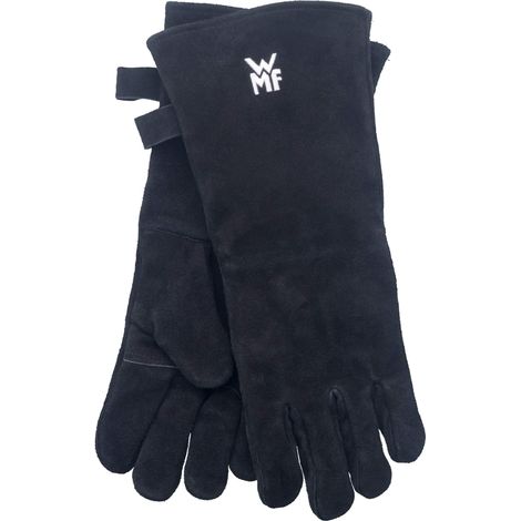 WMF BBQ Grillhandschuhe 1 Paar Guanti da Forno Extra Lunghi e Resistenti al Calore, Dimensioni pratiche (10/XL), Cotone (1/5)