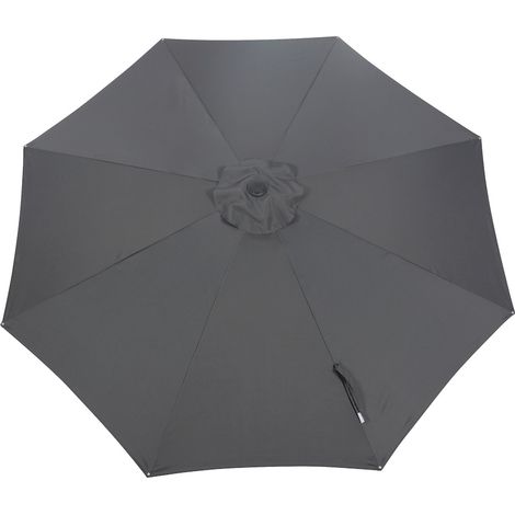 PROLOISIRS Toile Parasol Mat Droit 300 par 8 Polyester 200gr SD - Gris