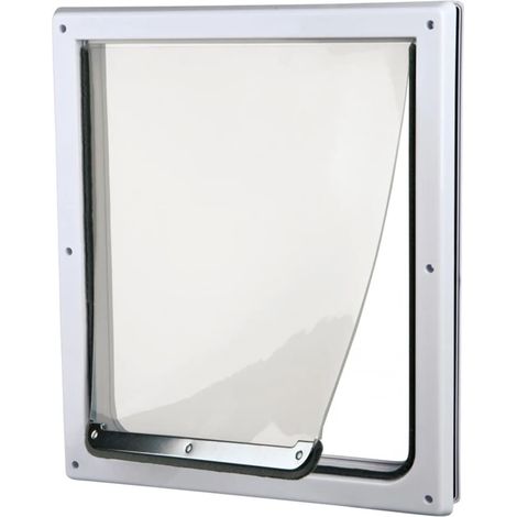 Puerta para perros 2 direcciones blanco M-XL 39x45 cm TRIXIE