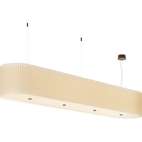 E6 ELEANOR handmade ponge' pleated pendant lamp (1/3)